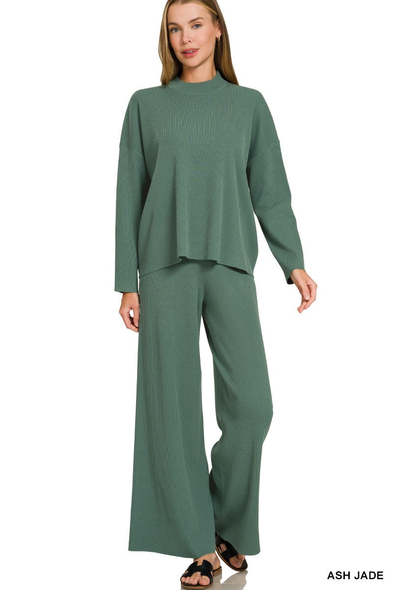 Viscose Sweater Top & Pants Set