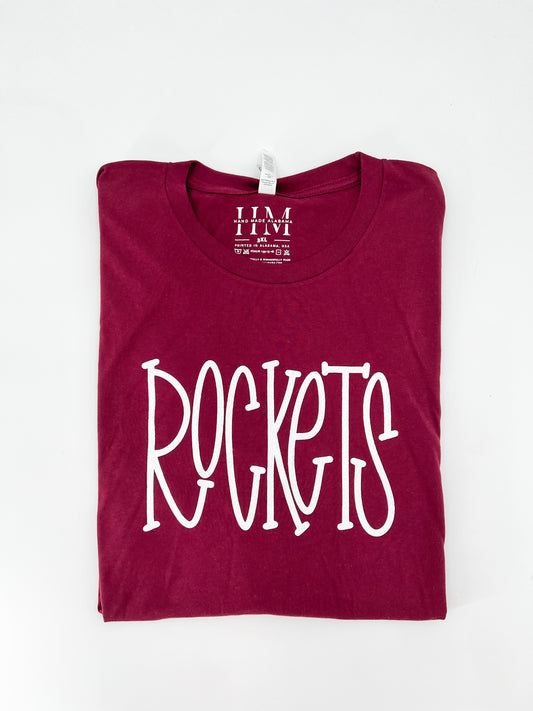 Rockets Doodle Font Tee