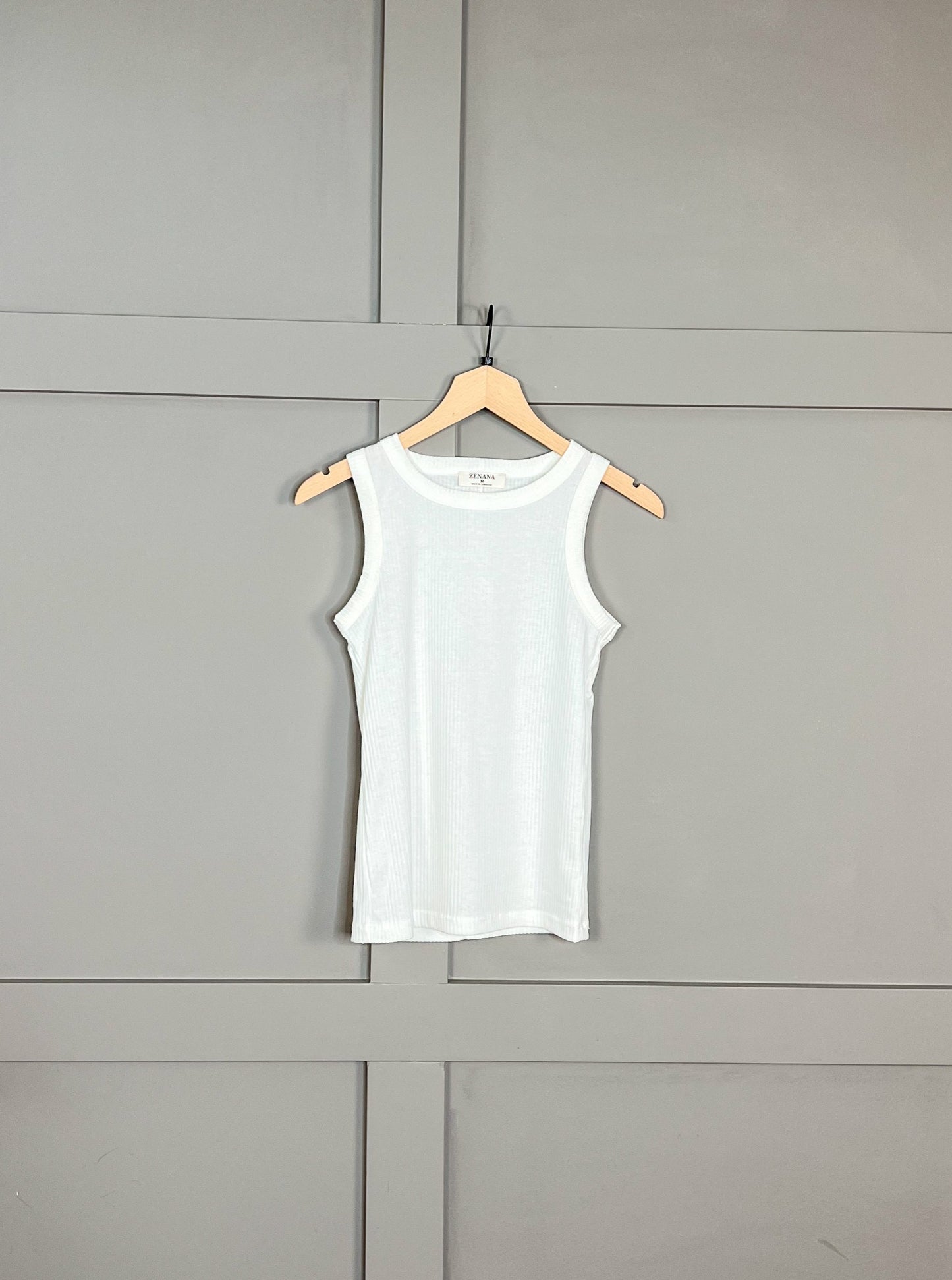 White Basics Tank