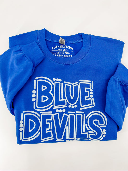 Blue Devils Outline - 3 Options