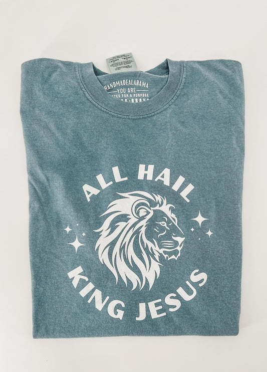 All Hail King Jesus - Lion Design