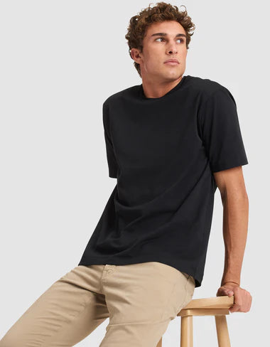 Cozy Earth Men's All Day Tee - Jet Black