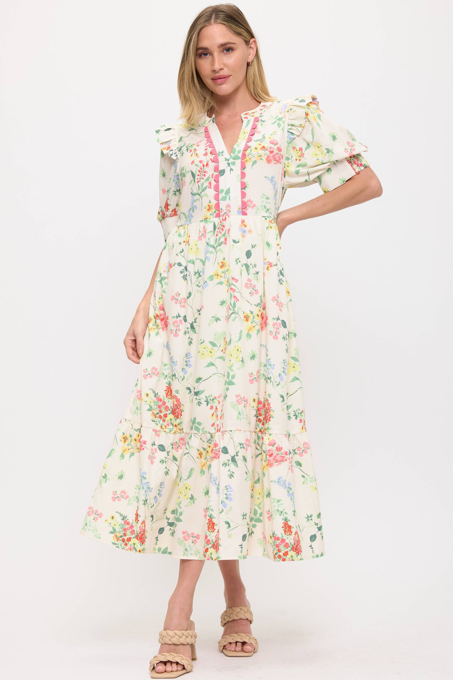Floral Tiered Dress
