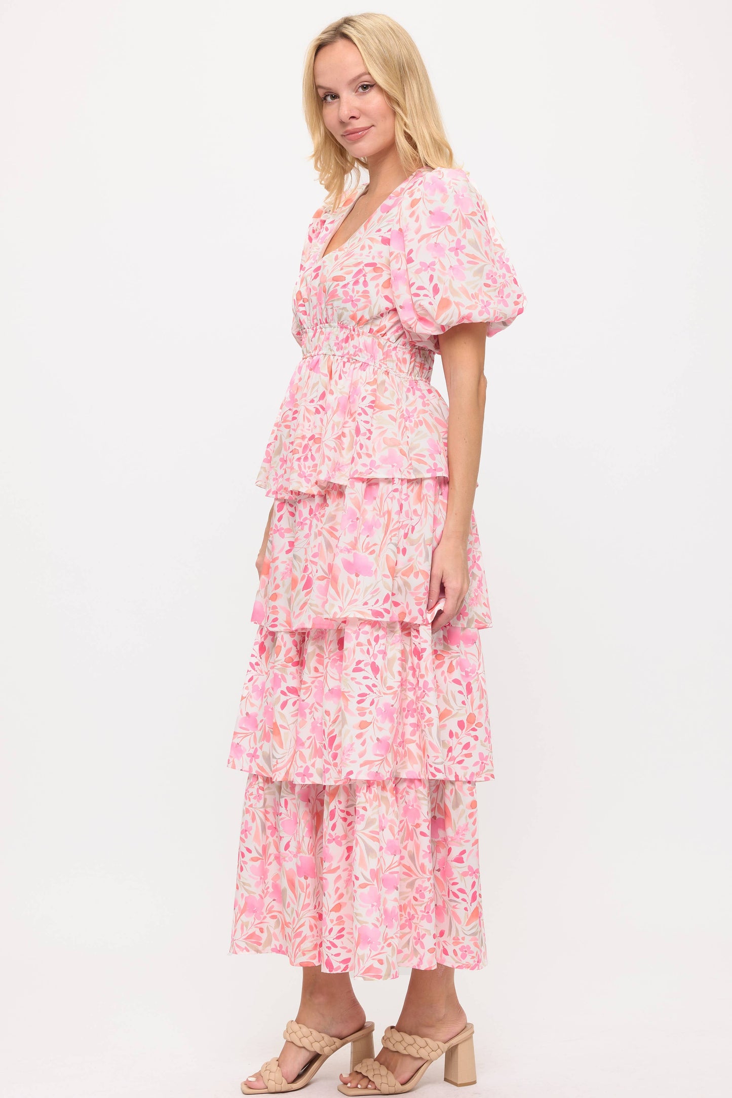 Floral Ruffled Dress