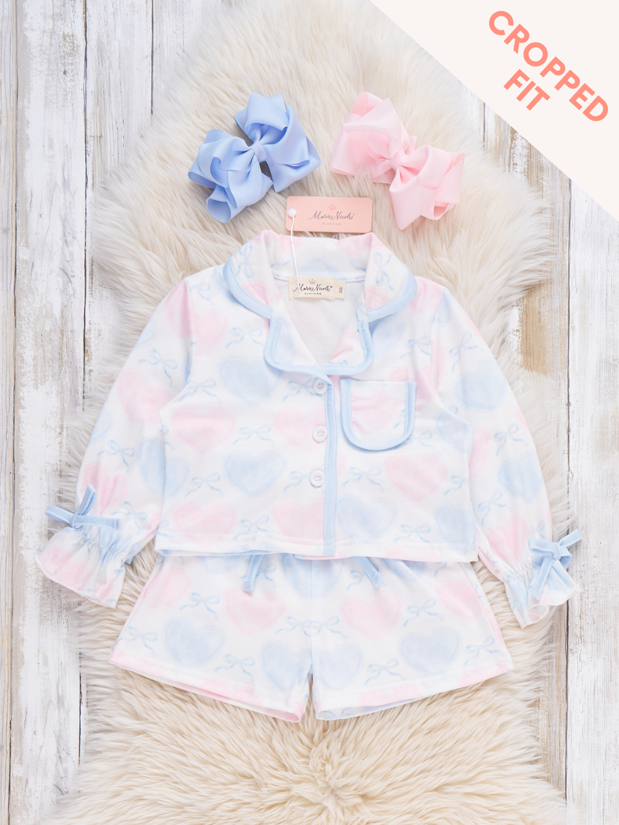 Dreamy Hearts Cropped Pajamas