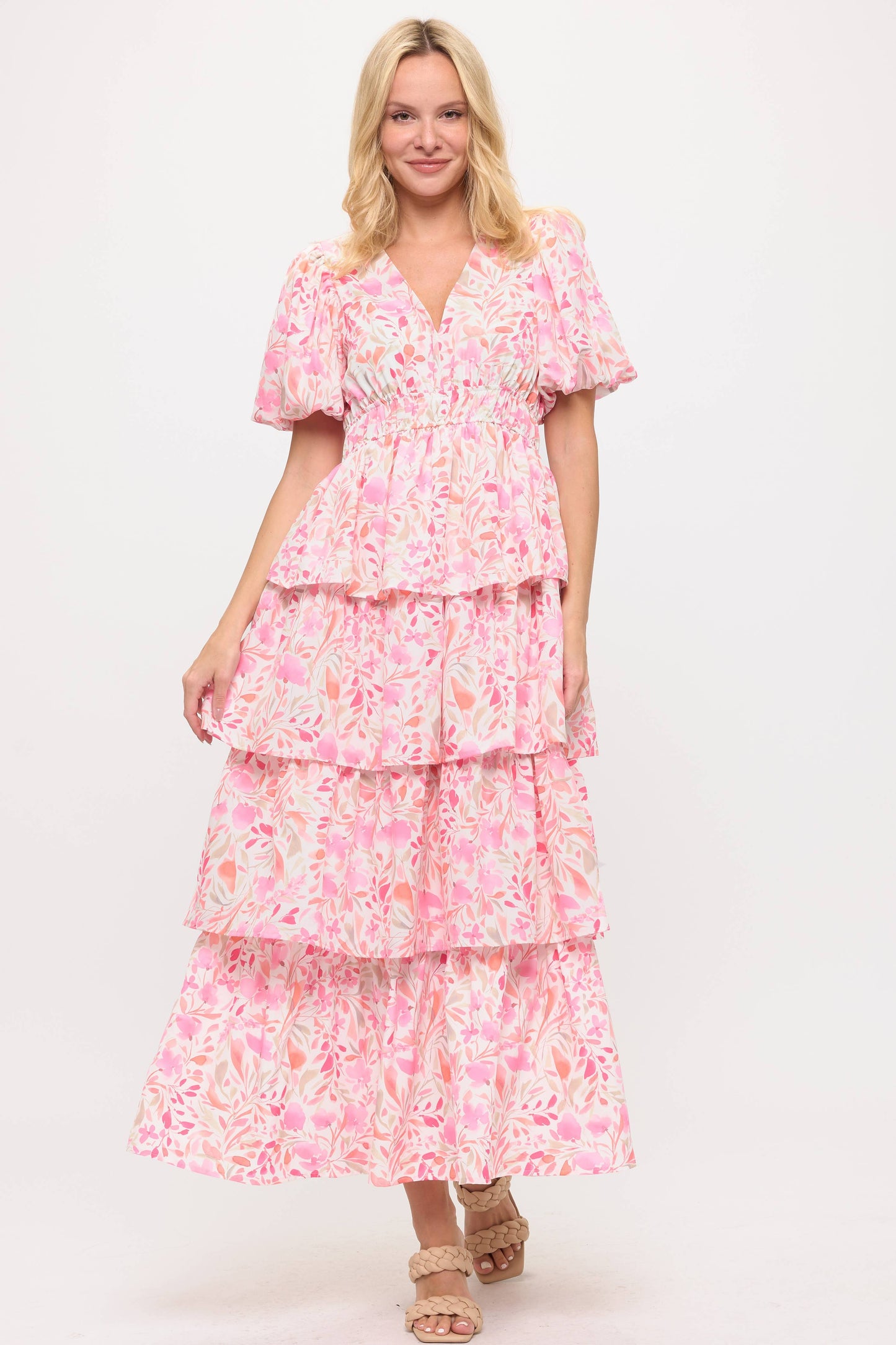 Floral Ruffled Dress