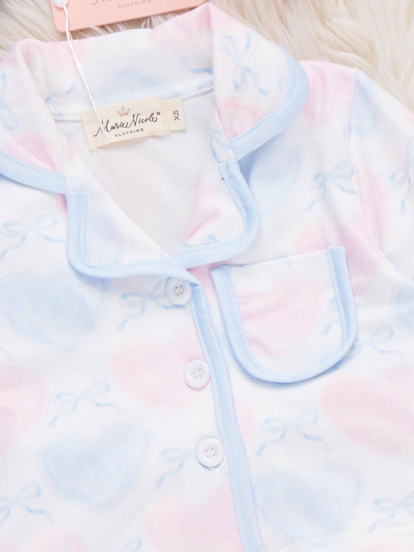 Dreamy Hearts Cropped Pajamas