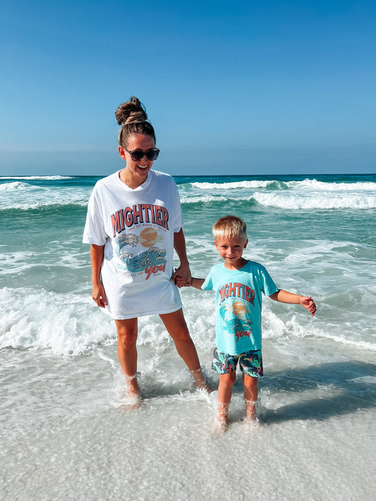 Kids - Mightier than the waves tee